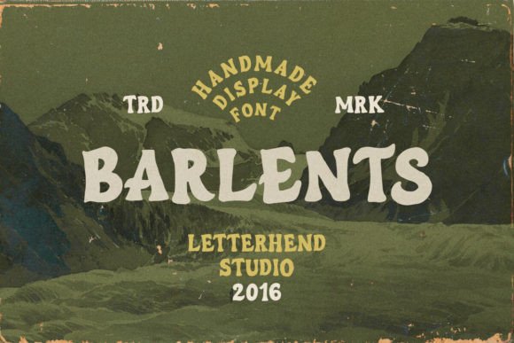 Barlents: A Vintage Display Font for Authentic Branding