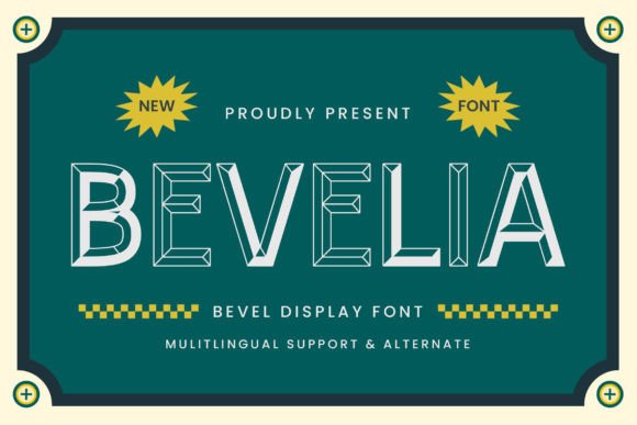 Bevelia Display Font for Bold Campaign Visuals