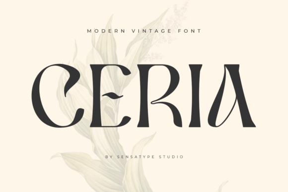 Ceria: A Stylish Display Font for Sophisticated Branding