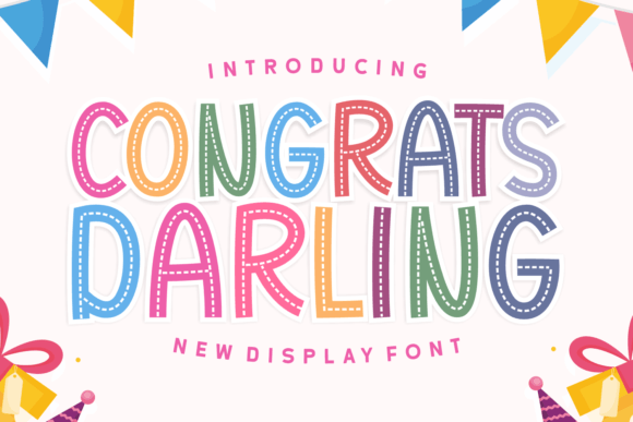 Congrats Darling: A Friendly Display Font for Modern Campaigns