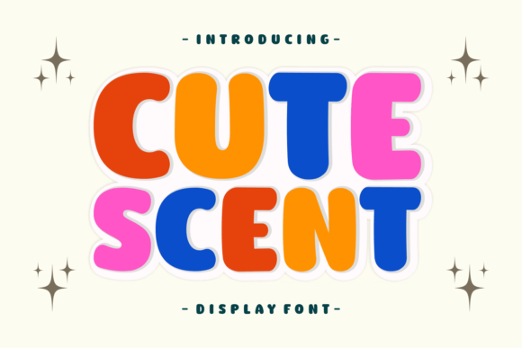 Cute Scent: A Playful Display Typeface for Modern Editorial Design