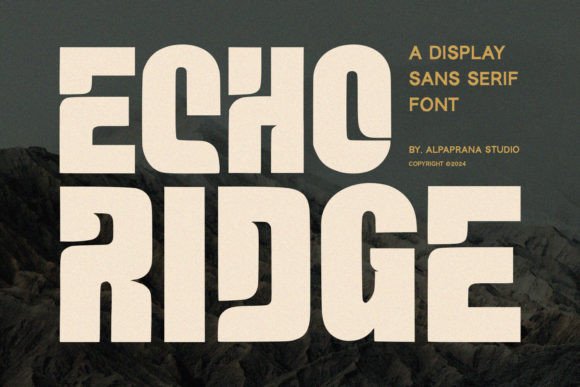 Echo Ridge: The Modern Sans-Serif Display Font for High-Impact Digital Design