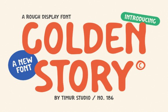 Golden Story Typeface for Handmade Product Branding