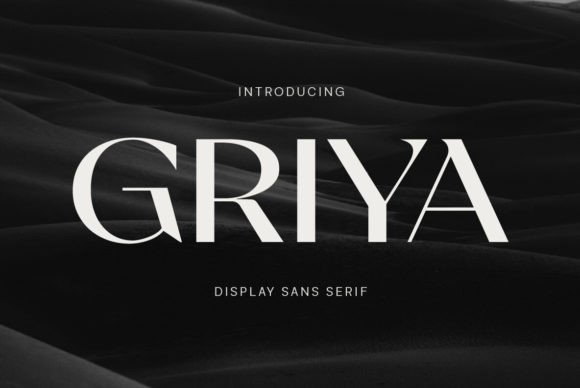 Griya: The Elegant Sans-Serif Display Font for Modern Luxury Brands