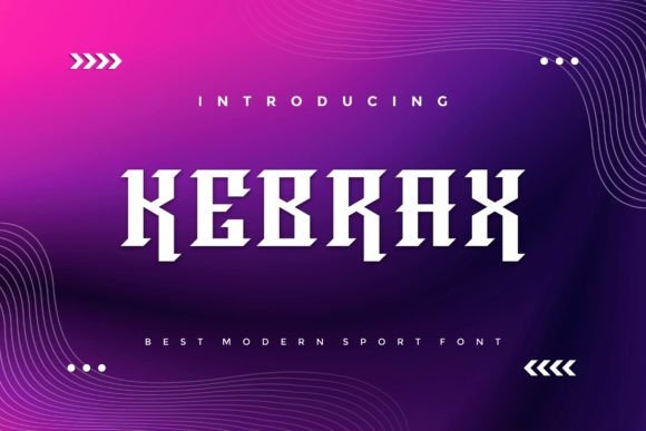 Kebrax: A Bold Modern Display Font for Editorial Design