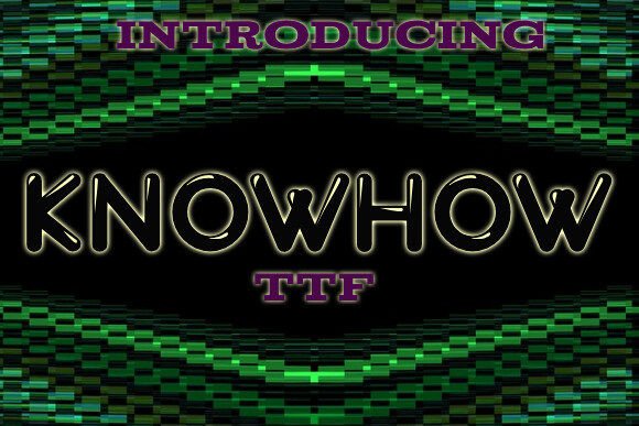 Knowhow: A Cheerful Bubble Typeface for Modern Editorial Design