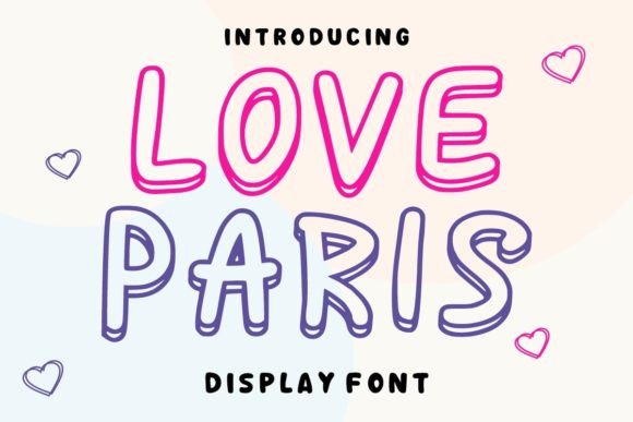 Love Paris: The Double Outline Display Font for Scroll-Stopping Campaigns