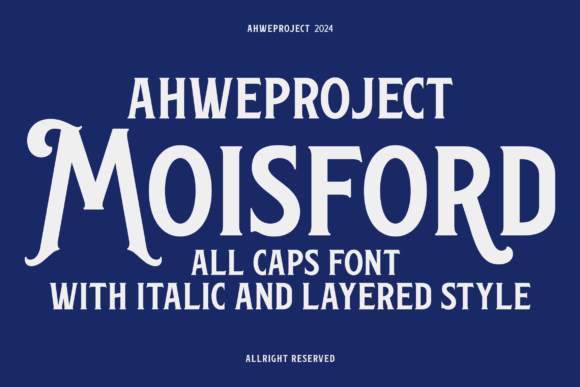 Moisford: A Refined Display Typeface for Editorial Design