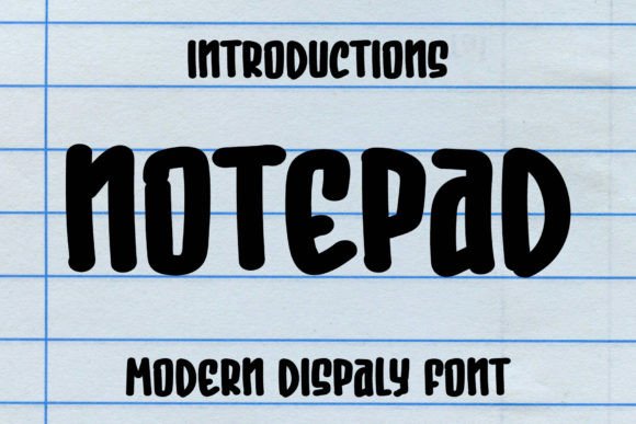 Notepad: The Playful Display Font for Cheerful Digital Brands