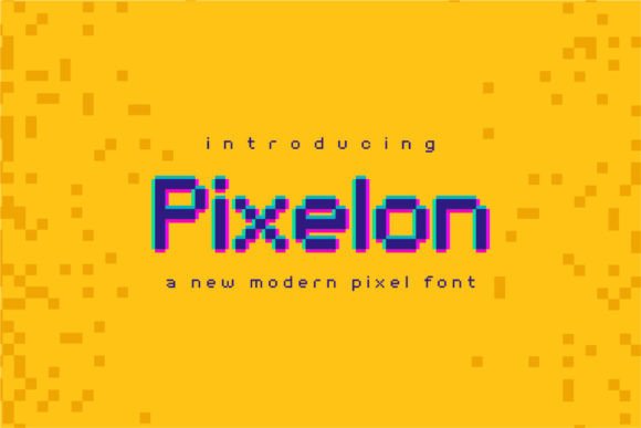 Pixelon: The Retro Display Font for Handmade Shop Branding