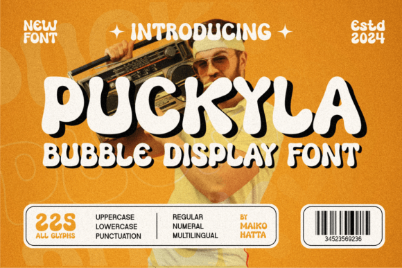 Puckyla: The Friendly Display Font for Kids Campaigns