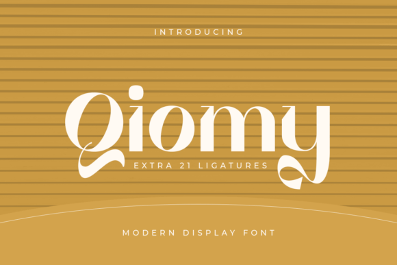 Qiomy: The Modern Display Font for Editorial Design