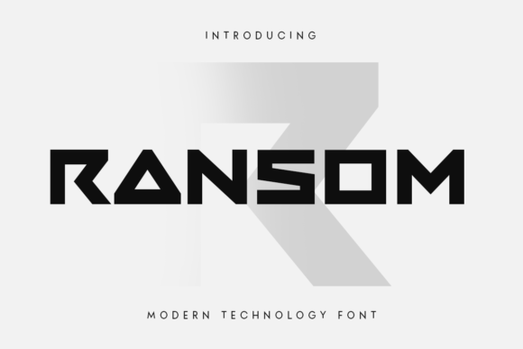 Ransom: The Modern Display Typeface for Standout Branding