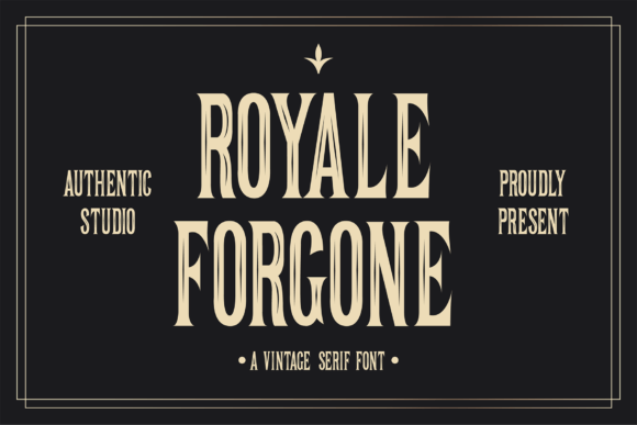 Royale Forgone: The Vintage Serif Font for Handmade Brands
