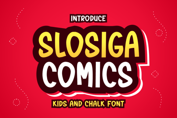 Slosiga Comics: A Quirky Display Font for Bold Branding