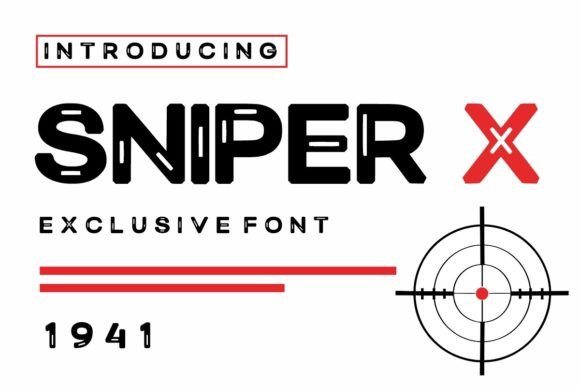 Sniper X: The Bold Display Typeface for High-Impact Branding