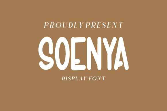 Soenya Handwritten Display Font for Editorial Branding
