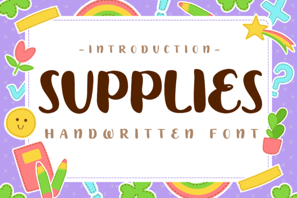 Supplies: The Handwritten Font for Creative Product Labels