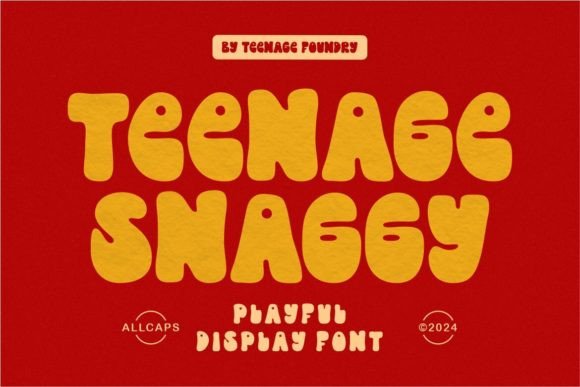 Teenage Snaggy: The Playful Display Font for Bold Branding