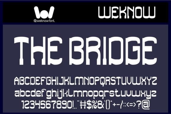 The Bridge: A Unique Slab Serif Font for Modern Branding
