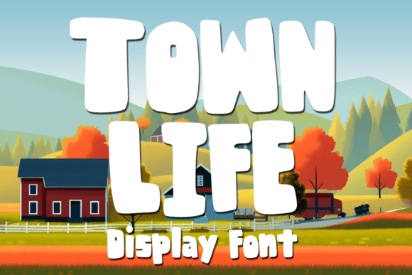 Town Life: A Bold Display Font for Creative Product Makers