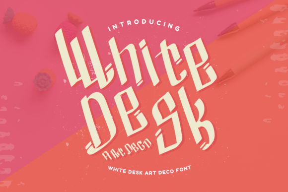 White Desk Art Deco: A Premium Display Typeface for Modern Brands